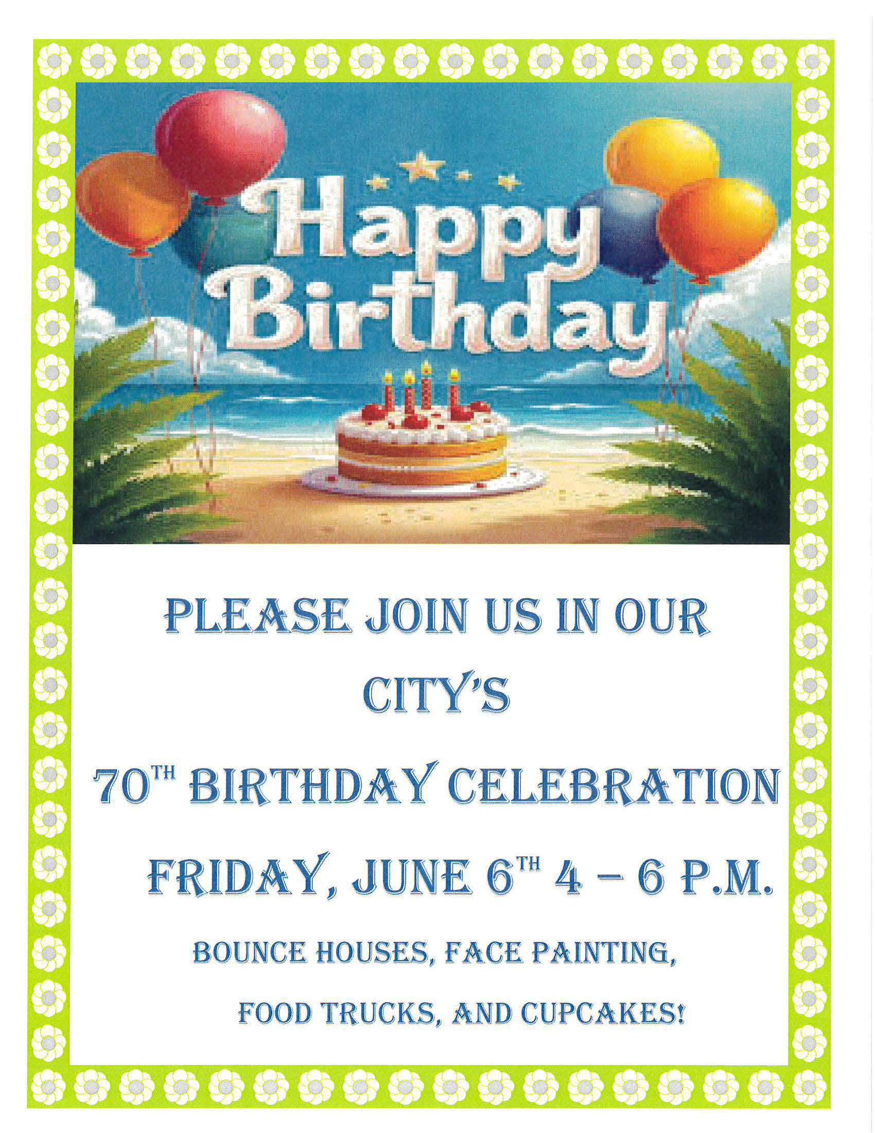 City 70th Birthday